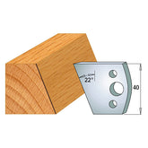 CMT 690.001 PROFILE KNIVES FOR INSERT SHAPER SYSTEM SP 1-37/64”x5/32”  (40x4mm)